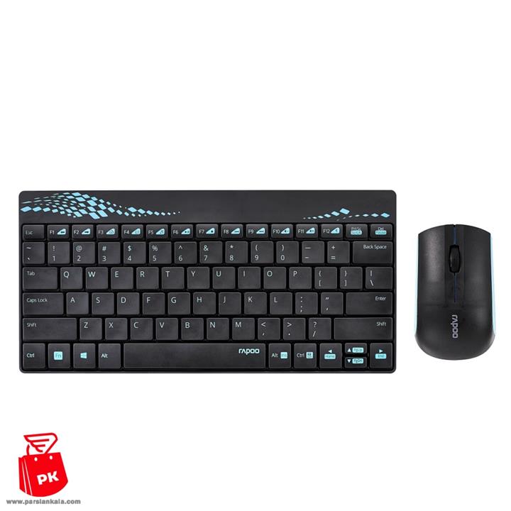 کیبورد و موس وایرلس رپو مدل 8000M Rapoo  8000M WIRELESS MOUSE AND KEYBOARD